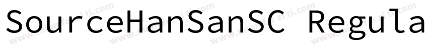 SourceHanSanSC Regular字体转换